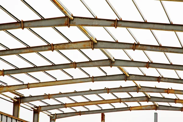 Steel structure framework — Stockfoto