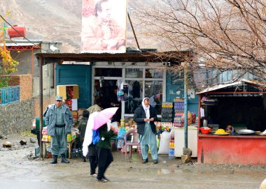 Bazarak şehri. Panjshir. Afganistan