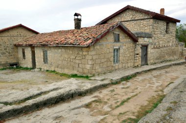 Kırım 'daki antik Chufut-Kale şehri.