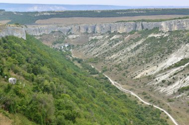 Kırım 'daki antik Chufut-Kale şehri.