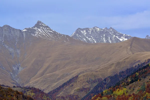 Gyllene Höst Kaukasus Bergen — Stockfoto