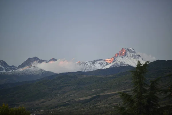 Gyllene Höst Kaukasus Bergen — Stockfoto