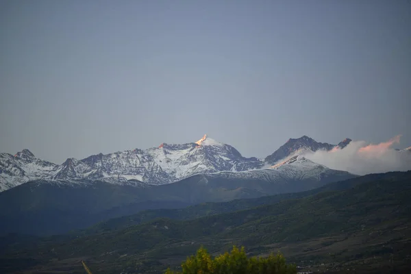 Gyllene Höst Kaukasus Bergen — Stockfoto