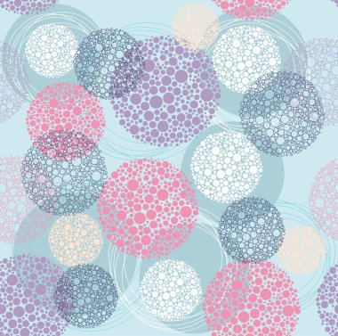 şirin sorunsuz polka dot daire desen. soyut geometrik backg