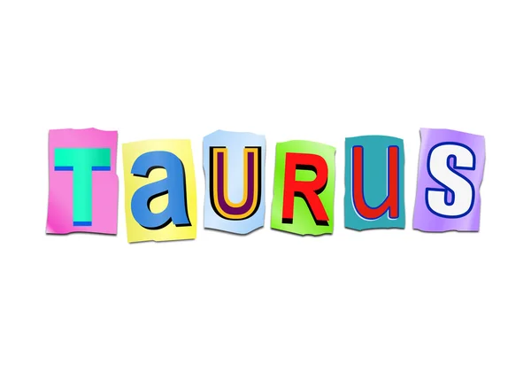Taurus woord concept. — Stockfoto