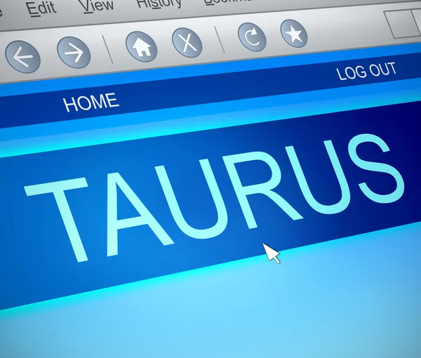 Taurus Horoskop koncepcja. — Zdjęcie stockowe