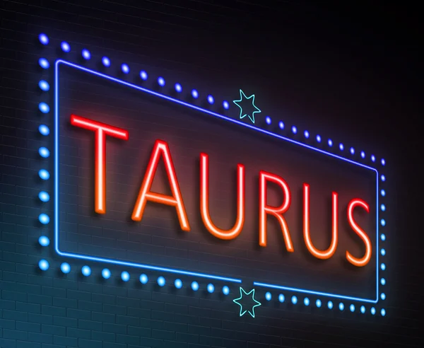 Taurus-Zeichen-Konzept. — Stockfoto