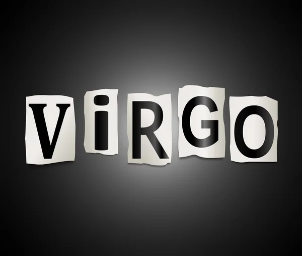 Conceito de palavra Virgem . — Fotografia de Stock