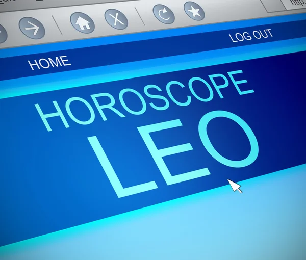 Online-Horoskopkonzept. — Stockfoto