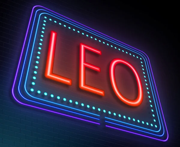 Conceptul de semn Leo . — Fotografie, imagine de stoc