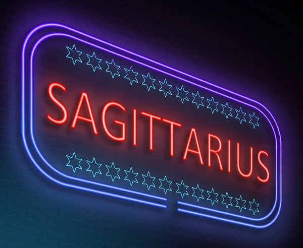 Sagittarius-Zeichen-Konzept. — Stockfoto