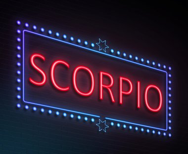 Akrep işareti kavramı.