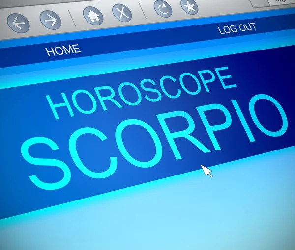 Skorpion horoskop koncepcja. — Zdjęcie stockowe