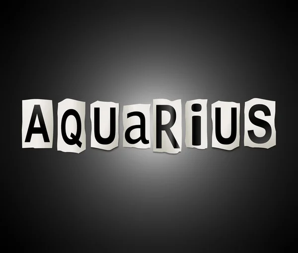 Aquarius word concept. — Stock Photo, Image
