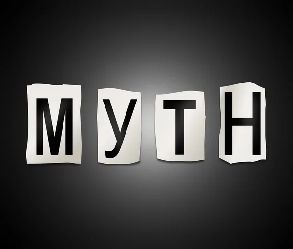 Concepto de palabra mito . —  Fotos de Stock