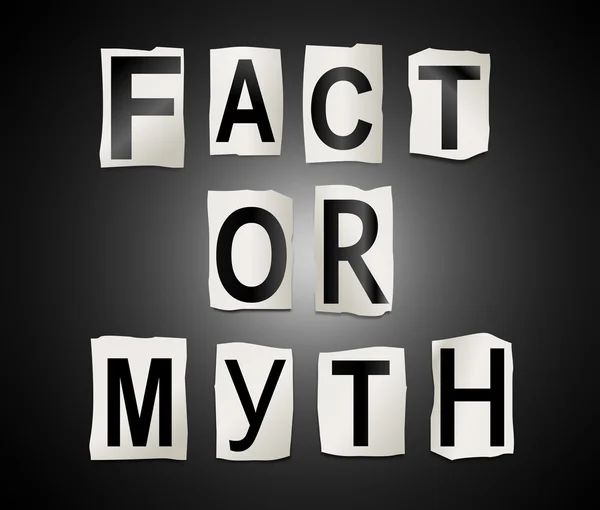 Fakt oder Mythos?. — Stockfoto