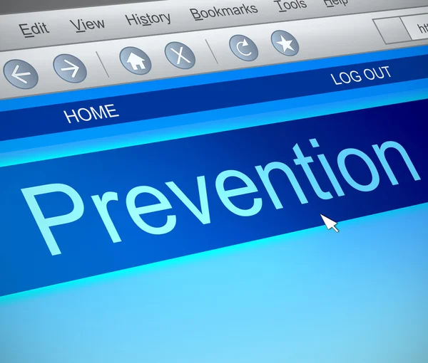 Prevention online concept. — Stock Photo, Image