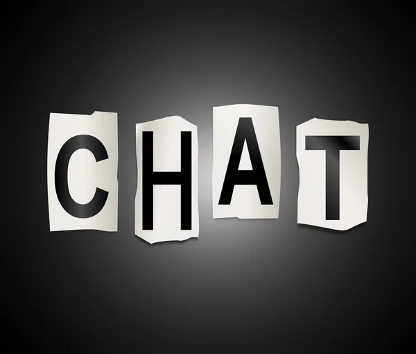 Palabra de chat concepto . — Foto de Stock