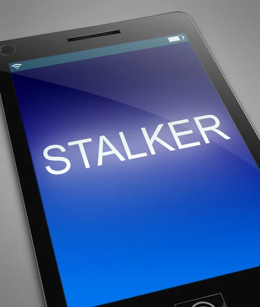 Phone stalker koncepcja. — Zdjęcie stockowe