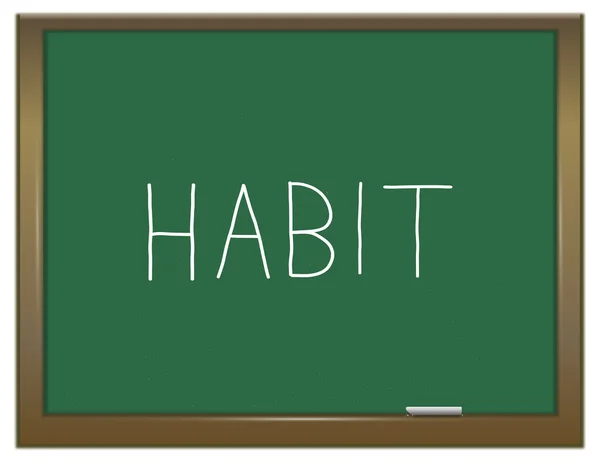 Concepto de palabra de hábito . —  Fotos de Stock