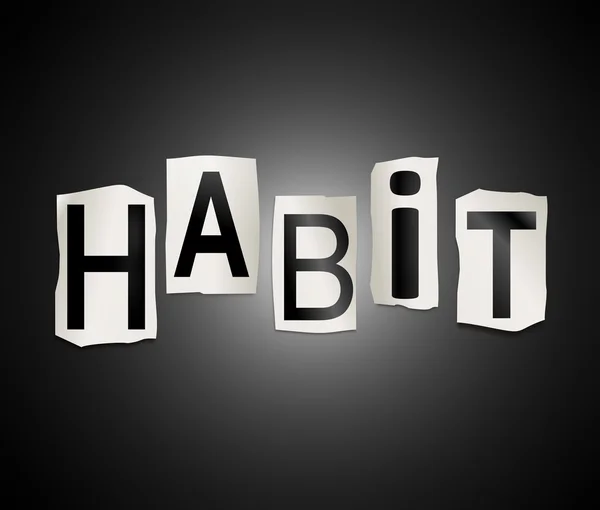 Habit word concept. — Stock Photo, Image