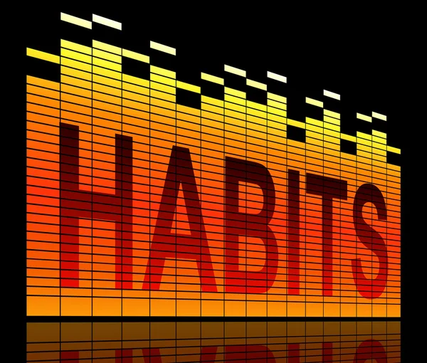 Habit levels concept. — Stock Photo, Image