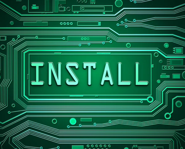 Technologie installer concept . — Photo