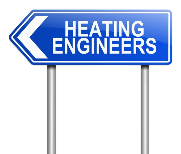 Concepto ingeniero de calefacción . — Foto de Stock