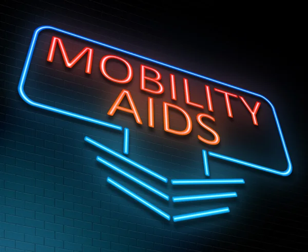 Aids mobiliteitsconcept. Rechtenvrije Stockafbeeldingen