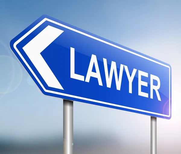 Lawyer sign concept. — Stock Photo, Image