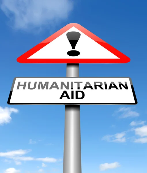 Έννοια της ανθρωπιστικής βοήθειας. — Φωτογραφία Αρχείου