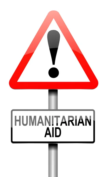 Humanitaire hulp concept. — Stockfoto