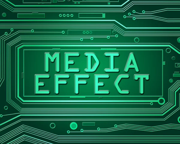 Media effekt koncept. — Stockfoto