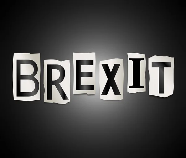 Conceito de palavra Brexit . — Fotografia de Stock