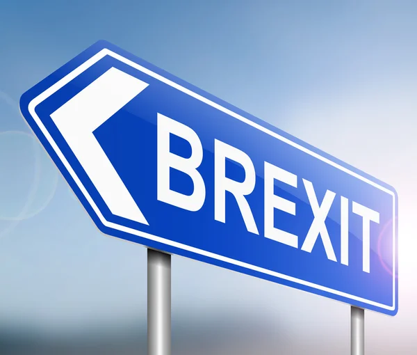 Brexit-Zeichenkonzept. — Stockfoto