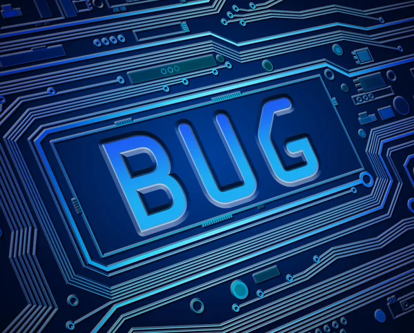 Έννοια bug του υπολογιστή. — Φωτογραφία Αρχείου