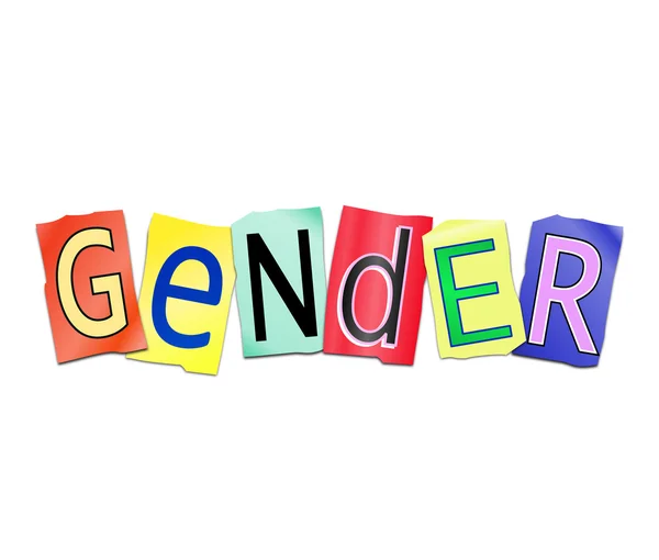 Gender ordet koncept. — Stockfoto