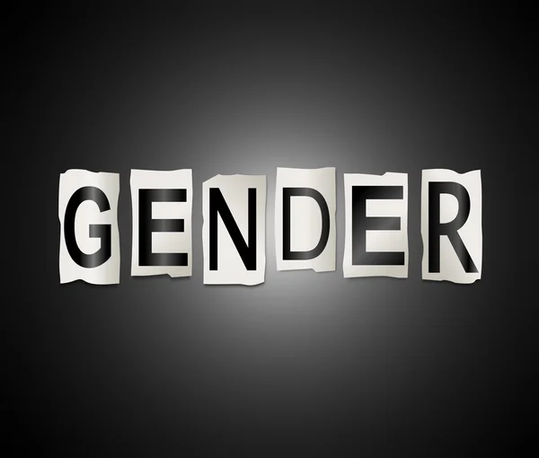 Concepto de palabra género . —  Fotos de Stock