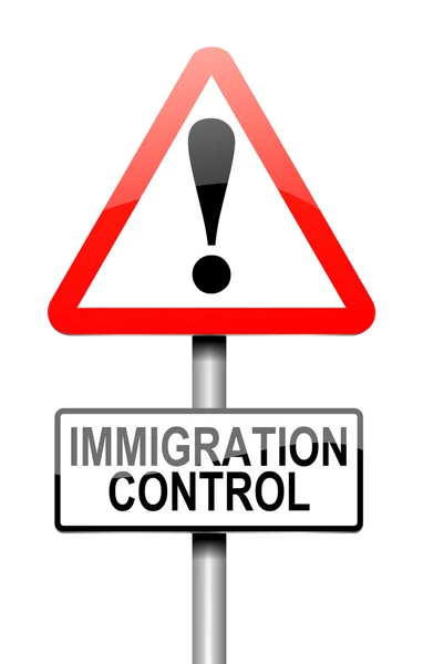 Einwanderungskontrollkonzept. — Stockfoto