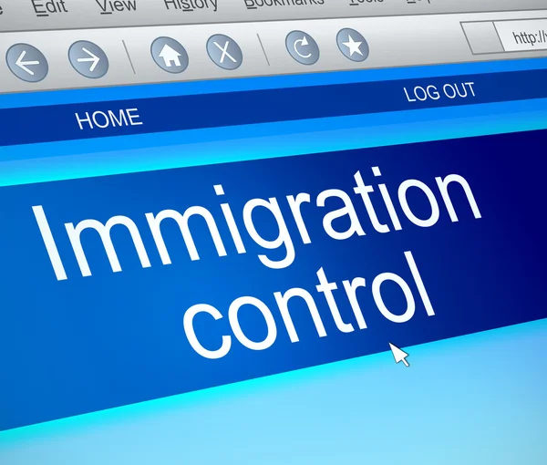 Concepto de control de inmigración . — Foto de Stock