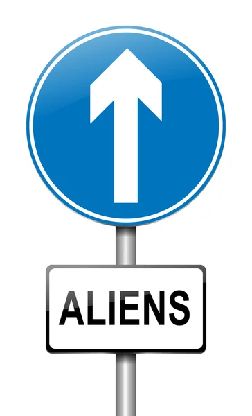 Aliens sign concept. — Stock Photo, Image