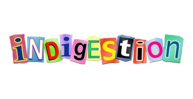 Indigestion word concept. clipart