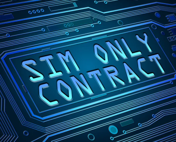 Sim only contract concept. — Stock Photo, Image