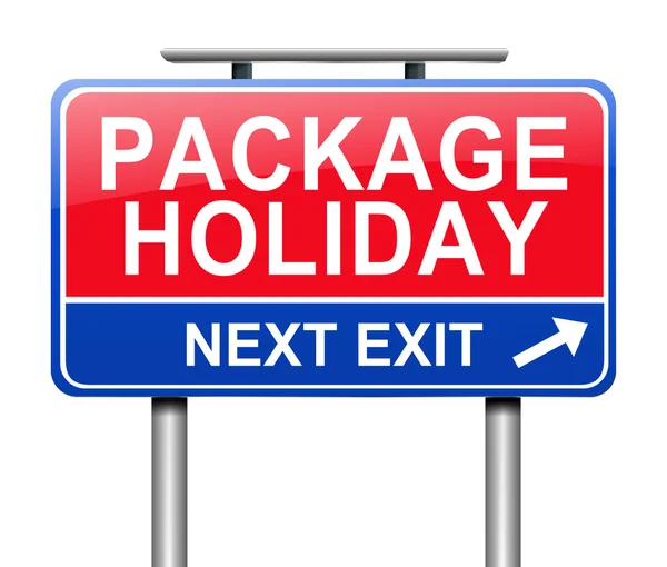 Paketet holiday koncept. — Stockfoto