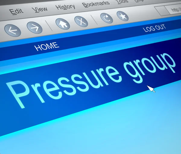 Pressure group concept. — Stock Photo, Image