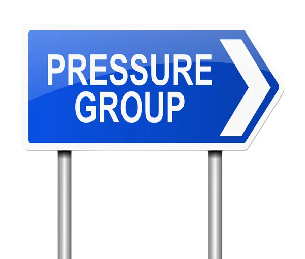 Pressure group concept. — Stock Photo, Image