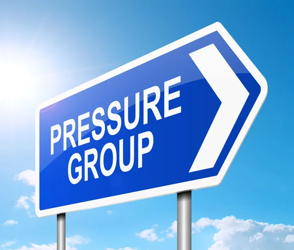 Pressure group concept. — Stock Photo, Image