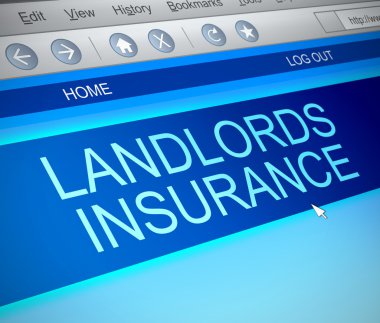 Landlords insurance concept. clipart