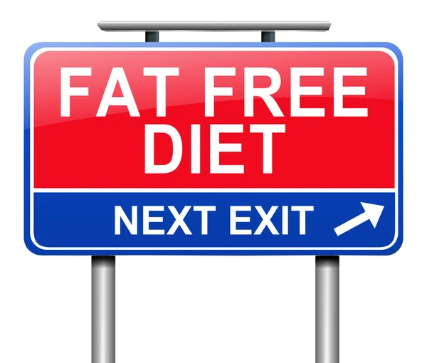 Fat free diet concept. — Stock Photo, Image