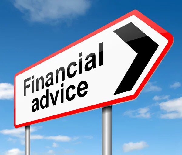 Financial advice concept. — Stock Photo, Image